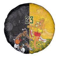 Aotearoa New Zealand And Australia Basketball Custom Spare Tire Cover Maori Tribal Tattoo And Aboriginal Dot Art Heritage
