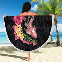 Hawaiian Tropical Plants Turtle and Shark Beach Blanket Polynesian Art Tattoo LT03 - Polynesian Pride