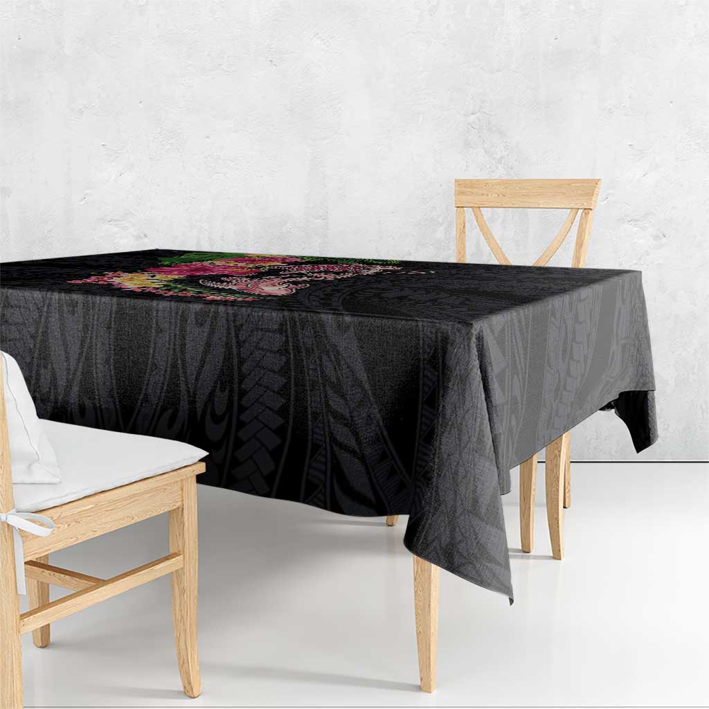 Hawaiian Tropical Plants Turtle and Shark Tablecloth Polynesian Art Tattoo LT03 - Polynesian Pride