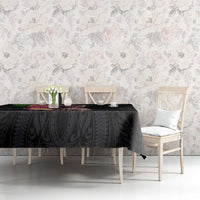 Hawaiian Tropical Plants Turtle and Shark Tablecloth Polynesian Art Tattoo LT03 - Polynesian Pride