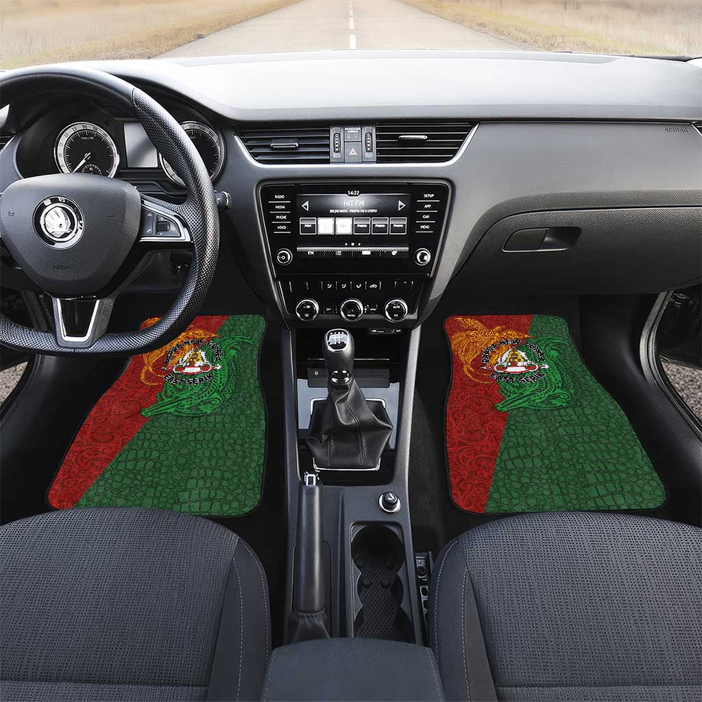 Papua New Guinea East Sepik Province Car Mats Tribal Crocodile Birds of Paradise Melanesian Tattoo