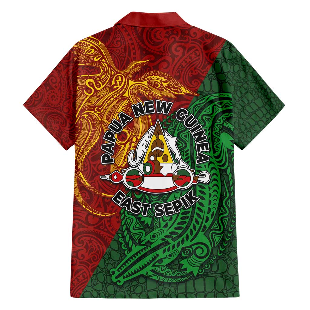 Papua New Guinea East Sepik Province Family Matching Off Shoulder Maxi Dress and Hawaiian Shirt Tribal Crocodile Birds of Paradise Melanesian Tattoo