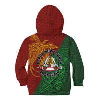 Papua New Guinea East Sepik Province Kid Hoodie Tribal Crocodile Birds of Paradise Melanesian Tattoo