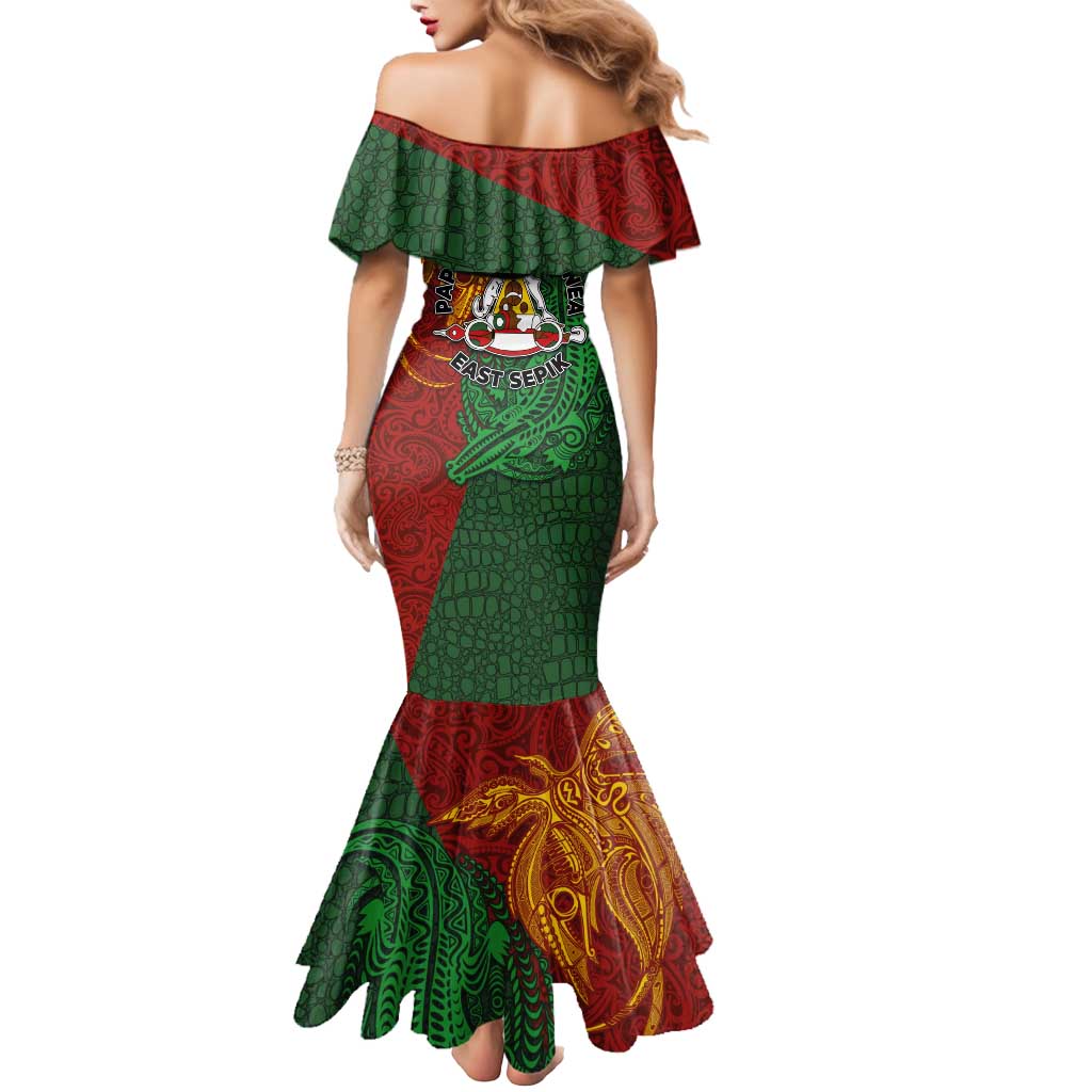 Papua New Guinea East Sepik Province Mermaid Dress Tribal Crocodile Birds of Paradise Melanesian Tattoo
