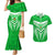 Kimbe Cutters Rugby Couples Matching Mermaid Dress and Hawaiian Shirt Papua New Guinea Polynesian Tattoo Green Version LT03 Green - Polynesian Pride