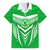 Kimbe Cutters Rugby Family Matching Mermaid Dress and Hawaiian Shirt Papua New Guinea Polynesian Tattoo Green Version LT03 Dad's Shirt - Short Sleeve Green - Polynesian Pride