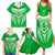 Kimbe Cutters Rugby Family Matching Summer Maxi Dress and Hawaiian Shirt Papua New Guinea Polynesian Tattoo Green Version LT03 - Polynesian Pride