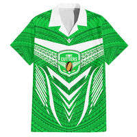 Kimbe Cutters Rugby Kid Hawaiian Shirt Papua New Guinea Polynesian Tattoo Green Version LT03 Kid Green - Polynesian Pride