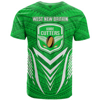 Kimbe Cutters Rugby T Shirt Papua New Guinea Polynesian Tattoo Green Version LT03 - Polynesian Pride