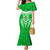 Custom Kimbe Cutters Rugby Family Matching Mermaid Dress and Hawaiian Shirt Papua New Guinea Polynesian Tattoo Green Version LT03 Mom's Dress Green - Polynesian Pride