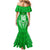 Custom Kimbe Cutters Rugby Family Matching Mermaid Dress and Hawaiian Shirt Papua New Guinea Polynesian Tattoo Green Version LT03 - Polynesian Pride