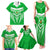 Custom Kimbe Cutters Rugby Family Matching Tank Maxi Dress and Hawaiian Shirt Papua New Guinea Polynesian Tattoo Green Version LT03 - Polynesian Pride