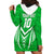 Custom Kimbe Cutters Rugby Hoodie Dress Papua New Guinea Polynesian Tattoo Green Version LT03 - Polynesian Pride