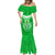 Custom Kimbe Cutters Rugby Mermaid Dress Papua New Guinea Polynesian Tattoo Green Version LT03 - Polynesian Pride