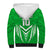 Custom Kimbe Cutters Rugby Sherpa Hoodie Papua New Guinea Polynesian Tattoo Green Version LT03 - Polynesian Pride