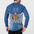 Fiji Day Button Sweatshirt Fijian Masi Tribal Hibiscus Tattoo and Tapa Pattern