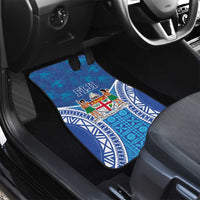 Fiji Day Car Mats Fijian Masi Tribal Hibiscus Tattoo and Tapa Pattern LT03 - Polynesian Pride