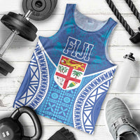 Fiji Day Men Tank Top Fijian Masi Tribal Hibiscus Tattoo and Tapa Pattern LT03 - Polynesian Pride