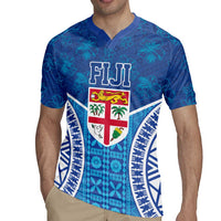 Fiji Day Rugby Jersey Fijian Masi Tribal Hibiscus Tattoo and Tapa Pattern LT03 - Polynesian Pride