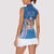 Fiji Day Women Sleeveless Polo Shirt Fijian Masi Tribal Hibiscus Tattoo and Tapa Pattern