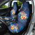 Polynesian Scuba Diving Car Seat Cover Honu with Hibiscus and Plumeria Flower and Tapa Tribal Pattern