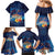 Polynesian Scuba Diving Family Matching Mermaid Dress and Hawaiian Shirt Honu with Hibiscus and Plumeria Flower and Tapa Tribal Pattern