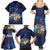 Polynesian Scuba Diving Family Matching Summer Maxi Dress and Hawaiian Shirt Honu with Hibiscus and Plumeria Flower and Tapa Tribal Pattern