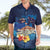 Polynesian Scuba Diving Hawaiian Shirt Honu with Hibiscus and Plumeria Flower and Tapa Tribal Pattern