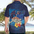 Polynesian Scuba Diving Hawaiian Shirt Honu with Hibiscus and Plumeria Flower and Tapa Tribal Pattern