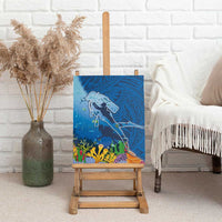 Polynesian Scuba Diving Canvas Wall Art Beauty Corals with Underwater and Polynesian Pattern LT03 - Polynesian Pride