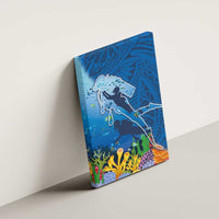Polynesian Scuba Diving Canvas Wall Art Beauty Corals with Underwater and Polynesian Pattern LT03 - Polynesian Pride