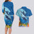 Polynesian Scuba Diving Couples Matching Long Sleeve Bodycon Dress and Hawaiian Shirt Beauty Corals with Underwater and Polynesian Pattern