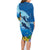 Polynesian Scuba Diving Family Matching Long Sleeve Bodycon Dress and Hawaiian Shirt Beauty Corals with Underwater and Polynesian Pattern