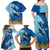 Polynesian Scuba Diving Family Matching Off Shoulder Maxi Dress and Hawaiian Shirt Beauty Corals with Underwater and Polynesian Pattern