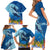 Polynesian Scuba Diving Family Matching Short Sleeve Bodycon Dress and Hawaiian Shirt Beauty Corals with Underwater and Polynesian Pattern