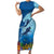 Polynesian Scuba Diving Family Matching Short Sleeve Bodycon Dress and Hawaiian Shirt Beauty Corals with Underwater and Polynesian Pattern