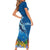 Polynesian Scuba Diving Family Matching Short Sleeve Bodycon Dress and Hawaiian Shirt Beauty Corals with Underwater and Polynesian Pattern