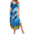 Polynesian Scuba Diving Family Matching Summer Maxi Dress and Hawaiian Shirt Beauty Corals with Underwater and Polynesian Pattern