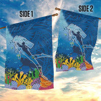 Polynesian Scuba Diving Garden Flag Beauty Corals with Underwater and Polynesian Pattern LT03 - Polynesian Pride