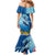 Polynesian Scuba Diving Mermaid Dress Beauty Corals with Underwater and Polynesian Pattern