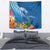 Polynesian Scuba Diving Tapestry Beauty Corals with Underwater and Polynesian Pattern