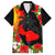 Hawaii Maui Island Family Matching Long Sleeve Bodycon Dress and Hawaiian Shirt Maui Map With Tropical Forest Sunset Vibe LT03 Dad's Shirt - Short Sleeve Black - Polynesian Pride