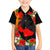 Hawaii Maui Island Family Matching Puletasi Dress and Hawaiian Shirt Maui Map With Tropical Forest Sunset Vibe LT03 Son's Shirt Black - Polynesian Pride