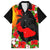 Hawaii Maui Island Family Matching Short Sleeve Bodycon Dress and Hawaiian Shirt Maui Map With Tropical Forest Sunset Vibe LT03 Dad's Shirt - Short Sleeve Black - Polynesian Pride