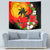 Hawaii Maui Island Tapestry Maui Map With Tropical Forest Sunset Vibe LT03 - Polynesian Pride