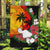 Hawaii Maui Island Garden Flag Maui Map With Tropical Forest Vintage Style LT03 Garden Flag Black - Polynesian Pride