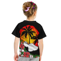 Hawaii Maui Island Kid T Shirt Maui Map With Tropical Forest Vintage Style LT03 - Polynesian Pride