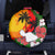 Hawaii Maui Island Spare Tire Cover Maui Map With Tropical Forest Vintage Style LT03 - Polynesian Pride