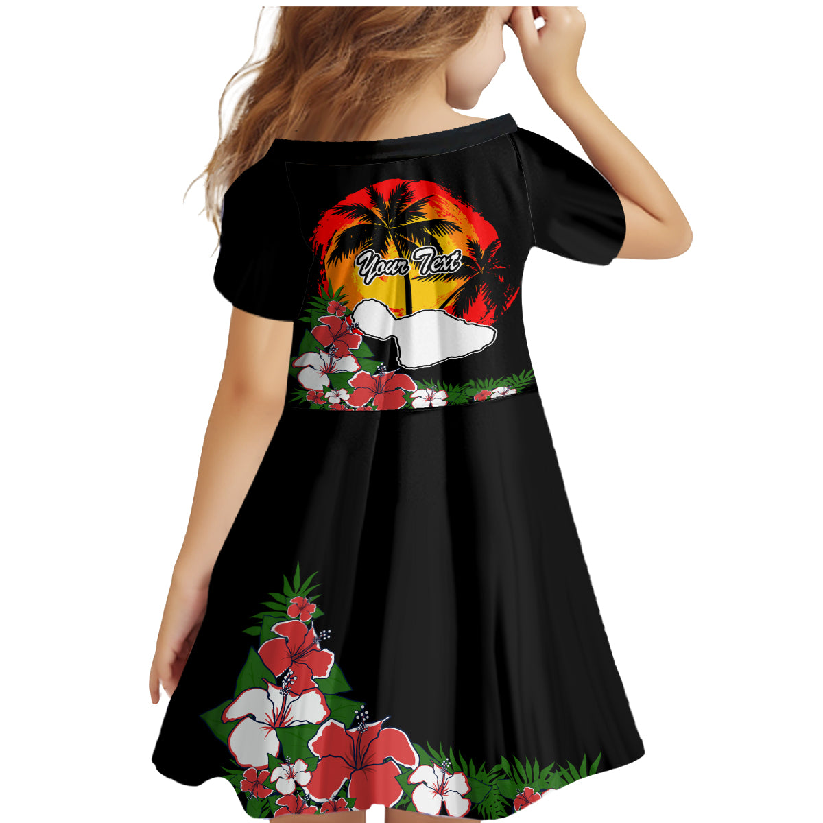 Custom Hawaii Maui Island Family Matching Mermaid Dress and Hawaiian Shirt Maui Map With Tropical Forest Vintage Style LT03 - Polynesian Pride