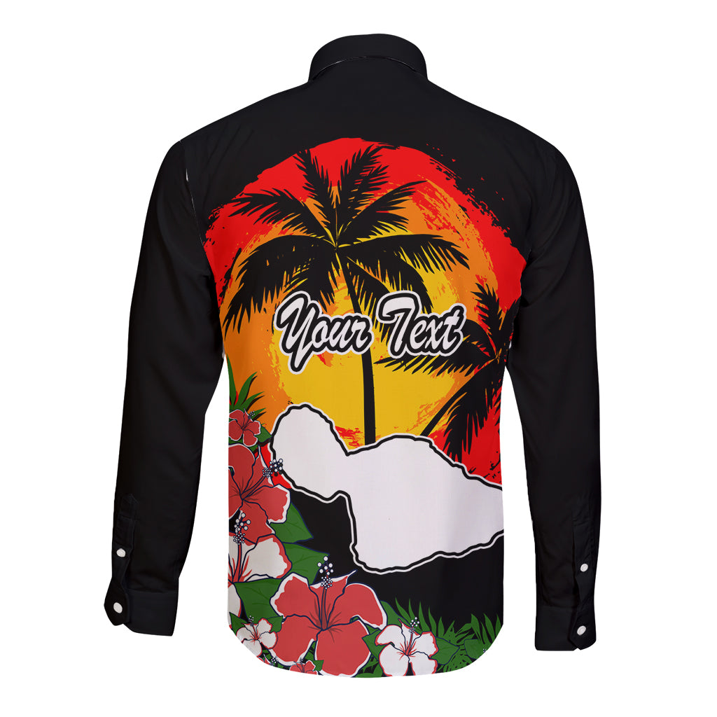 Custom Hawaii Maui Island Long Sleeve Button Shirt Maui Map With Tropical Forest Vintage Style LT03 - Polynesian Pride